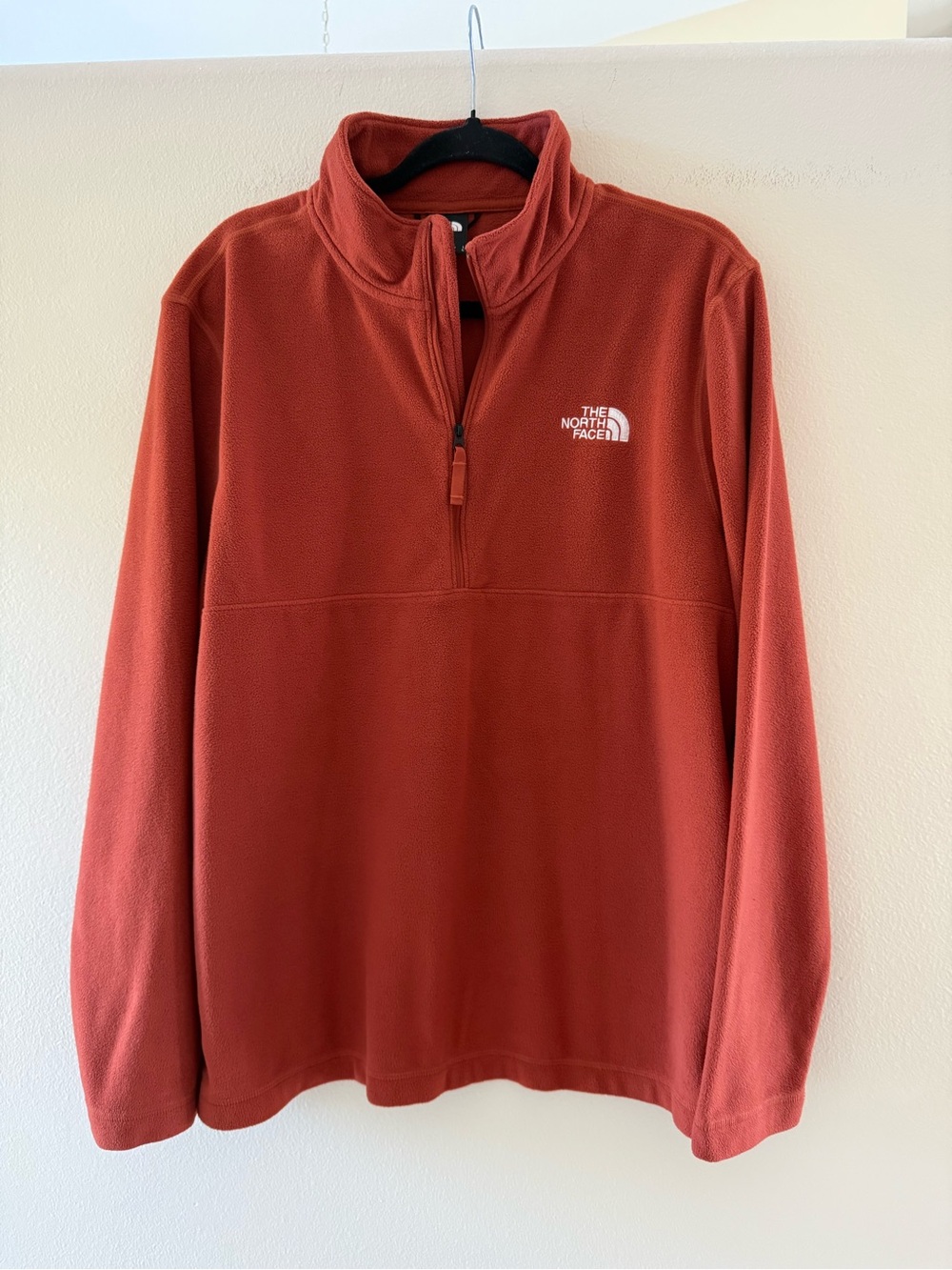 The North Face Men's Burnt Orange Quarter-Zip Fleece Pullover